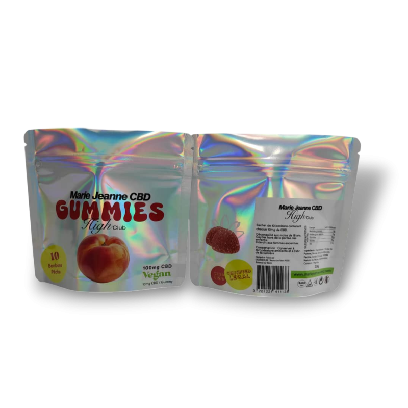 Gummies CBD 100mg Hallon - 10 x 10mg